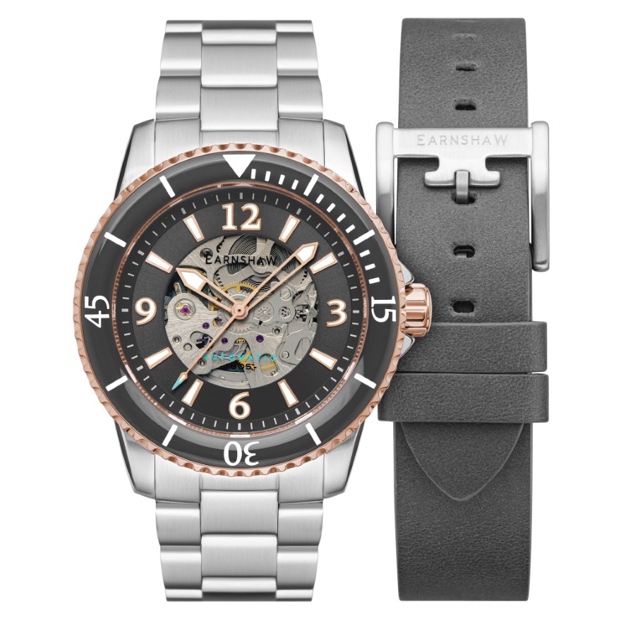 Thomas Earnshaw 43mm Men's Automatic Watch ADMIRAL LIMITED EDITION ES-8129-55 - Click Image to Close